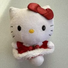 ハローキティ クリスマス サンタ マスコットキーホルダー ぬいぐるみ