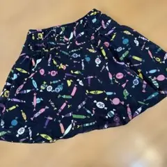 ソニアリキエル　キャンディ柄フレアスカート 黒　４４号