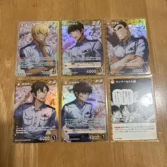 新品名探偵コナンカードゲーム黒影の襲来警察学校組5人セット降谷零松田萩原諸伏伊達