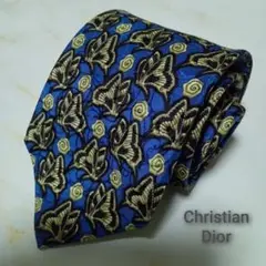 Christian Dior Monsieur ネクタイ シルク 蝶&薔薇
