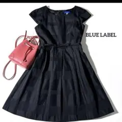 【上品】バーバリー ブルーレーベルクレストブリッジ チェック　ワンピース 36