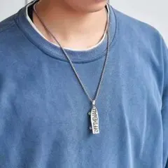 スケボー おしゃれ アクセ シルバー メンズ ユニセックス ネックレス 韓国