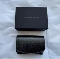 MaisonSbond　メゾンエスボンド　三つ折り財布 未使用品✨Maison Sbond Amy Black 三つ折り財布 カウレザー