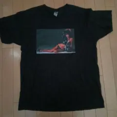 ブラック Tシャツ アイドル プリントデザイン 75