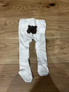 GAP くまけつタイツ　白