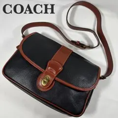 美品 オールドコーチ シェリダン ショルダーバッグ ターンロック USA レザー