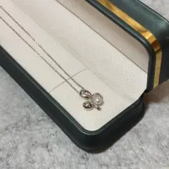 パール　クローバー　ヴィンテージ　ネックレス