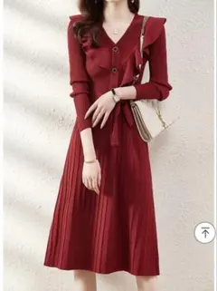 最終値下げしました！赤色　レディースワンピース