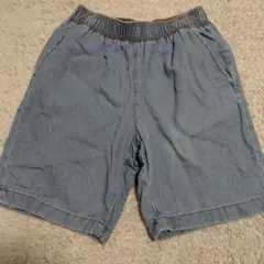 GU デニムハーフパンツ 150cm