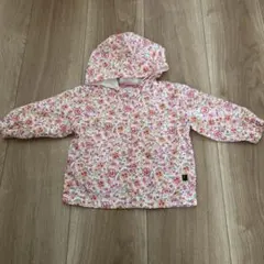 ベビーキャップ☆花柄ウインドブレーカー80