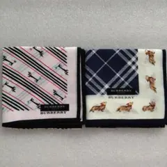 バーバリー　ハンカチ　レア　匿名発送　日用品　希少