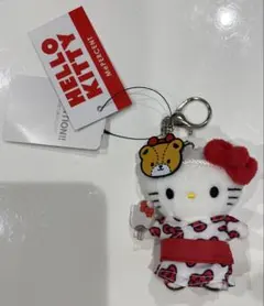 新品　me %ローリーズファーム　日焼けキティ　キーホルダー サーファー　浴衣