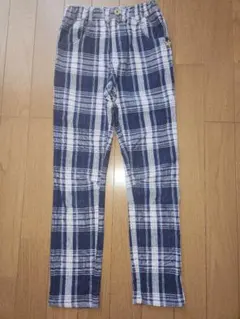 RAG MART ネイビーとホワイト チェックパンツのサムネイル
