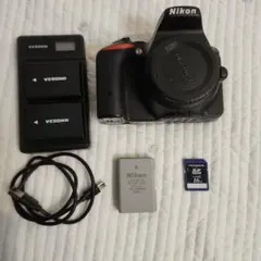 【良品】Nikon D5500 本体 予備バッテリー 充電器 SDカード付き