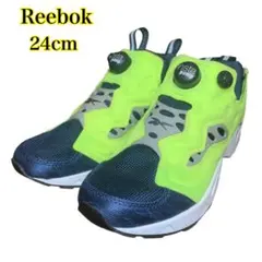 美品Reebok スニーカー　ポンプフューリー　イエロー　24cm　V66585