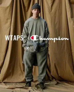 WTAPS×Championスウェット＆パンツセットアップ 川口春奈同色着