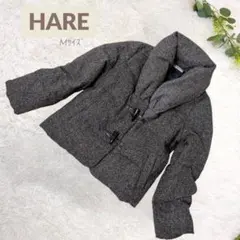 美品❗️ダウン80%フェザー20%【ハレ】レディースダウンコートショールカラー