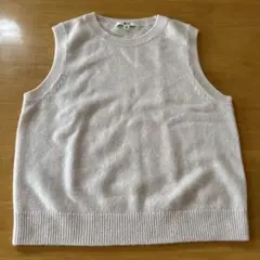 UNIQLOＣ　カシミヤ　ベスト　ライトピンク Sサイズ
