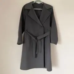 ユニクロ　ロングコート チェスターコート　ダークグレー