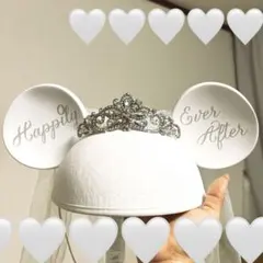 ミッキーミニー　ウェディング　イヤーハット ディズニーランド 帽子