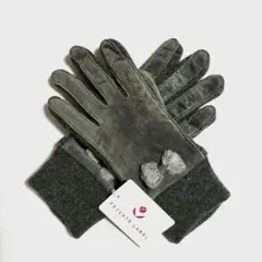 プライベートレーベル手袋　グレー 　22cm　豚革