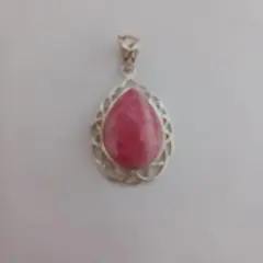 インカローズ 涙型ペンダントトップ