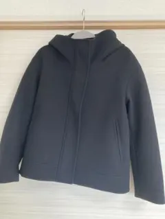 GUコージーメルトンショートフーディコート