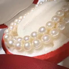 アコヤ真珠　あこやパール　シルバー　7. 5mm～　ネックレス