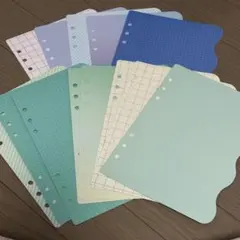 セリア amifa A5 カスタムノートリフィル シール台紙 13枚まとめ売り