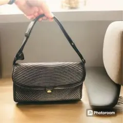 希少 昭和レトロ銀座TANIZAWA ハンドバッグ/ショルダー2WAY本革中古品