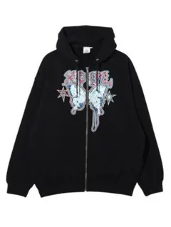 x girl バタフライ　パーカー X-girl（エックスガール）の「BUTTERFLY PATCH OVERSIZED SWEAT