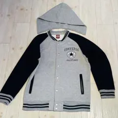 CONVERSE グレー ネイビー パーカー ジャケット