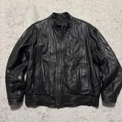 レザーブルゾン ブラック A2レザー 本革 90sレザー