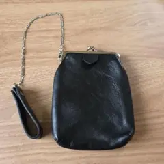 新品 未使用 がま口財布 サイフ Kanmi カンミ ブラック 黒 匿名配送 