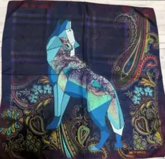 美品★エトロ　レアミニスカーフ ポケットチーフ　シルク100%