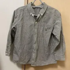 ファミリア ギンガムチェック シャツ 110㎝