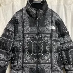 【希少モデル】ザノースフェイス　ウルトラライトダウン XL ペイズリー柄ブラック THE NORTH FACE ノースフェイス ダウンジャケット メンズ