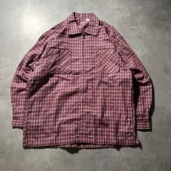 ネルシャツ ジップ