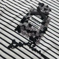 H.L　COTE D'AZUR　ボーダーTシャツ　香水ビン　未使用　洗えますのサムネイル