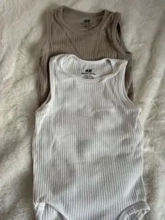 H&M リブタンクトップ 2枚セット 86cm