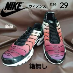 ナイキ ウィメンズ エアマックス プラス ブラック/ホワイト-バイオテック