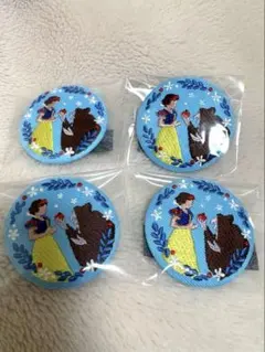 白雪姫 刺繍缶バッジ