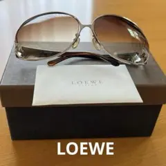 美品 LOEWE ロエベ リムレス サングラス ヴィンテージ ゴールド Lロゴ
