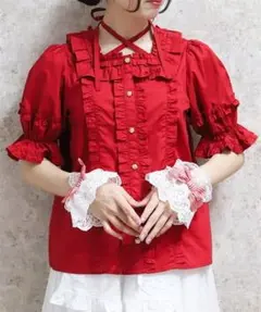 【axes femme】刺繍付 ブラウス 半袖 長袖 シャルミエール kawai 2026年最新】axes femme kawaii レディース 半袖 シャツ・ブラウスの