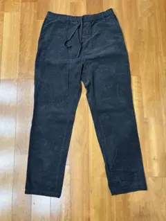無印　コーデュロイパンツ　グレー　サイズXL