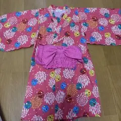 アンパサンド 浴衣セット 女の子 120cm帯付きのサムネイル