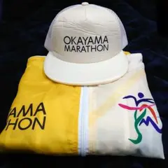 2023 岡山マラソン ボランティアパーカー ＆ キャップ帽子