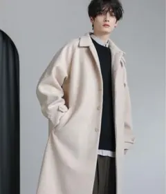 メルトン ステンカラーコート