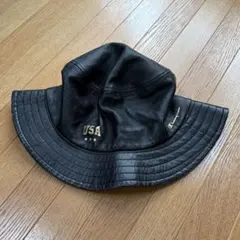 monkey time レザーバケットハット