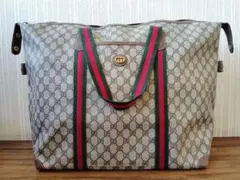 GUCCI　グッチ　シェリーライン　GGスプリーム　ボストンバッグ